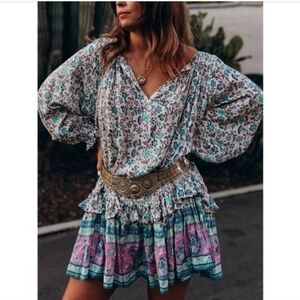 Spell and the Gypsy Dahlia Tunic Dress Size Extra Small